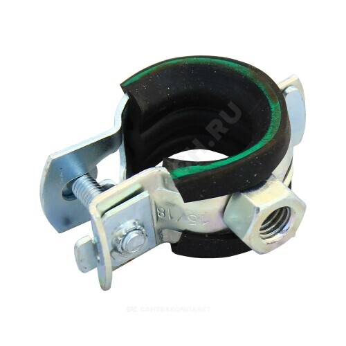 Хомут крепежный сталь оц с резиновой прокладкой Дн 19-22 (1/2") М8 б/к Optimal Junior Mupro 136102