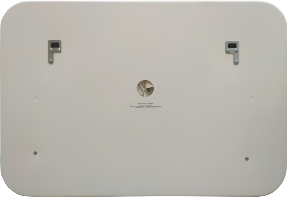 Зеркало LED DESIGN PRO 050 80 хол. тепл. cвет часы с подсветкой с антизапотевателем прямоуг
