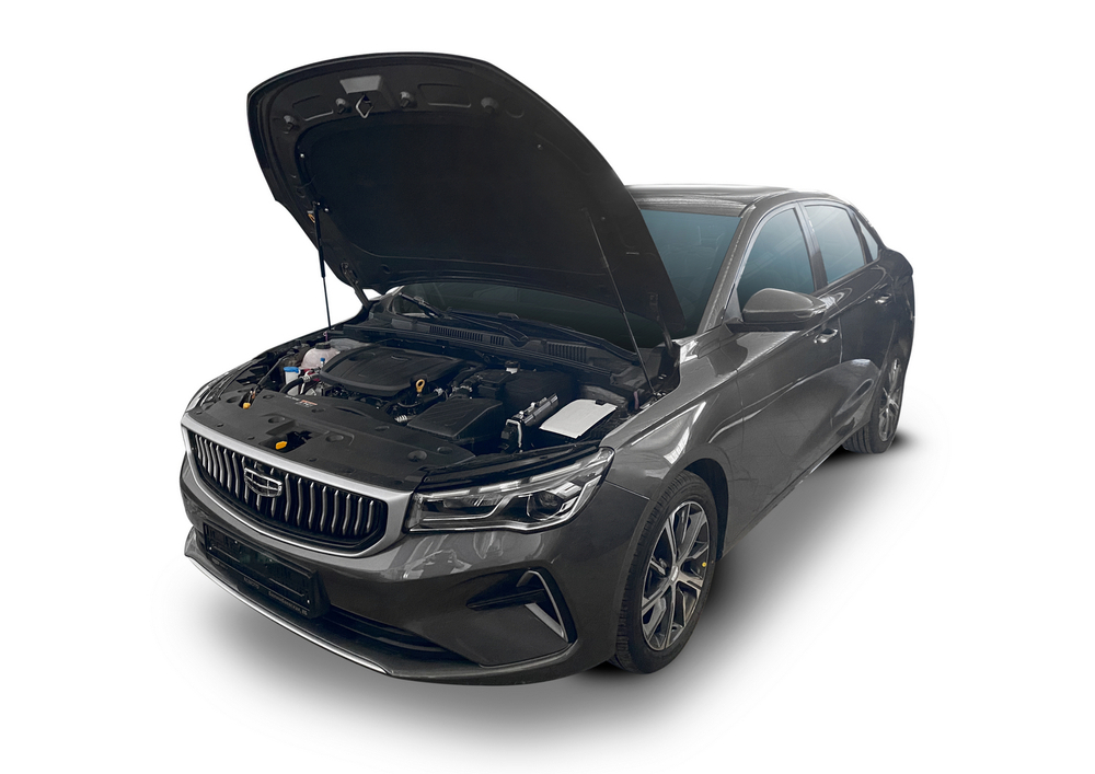 Упоры капота для Geely Emgrand 2023-н.в., только рынок РФ, 2 шт., UGEEMG031