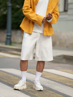 Шорты льняные | white