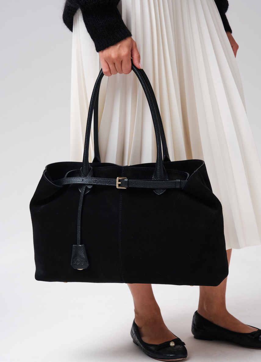 Замшевая сумка Daniela DBR 31375 черный