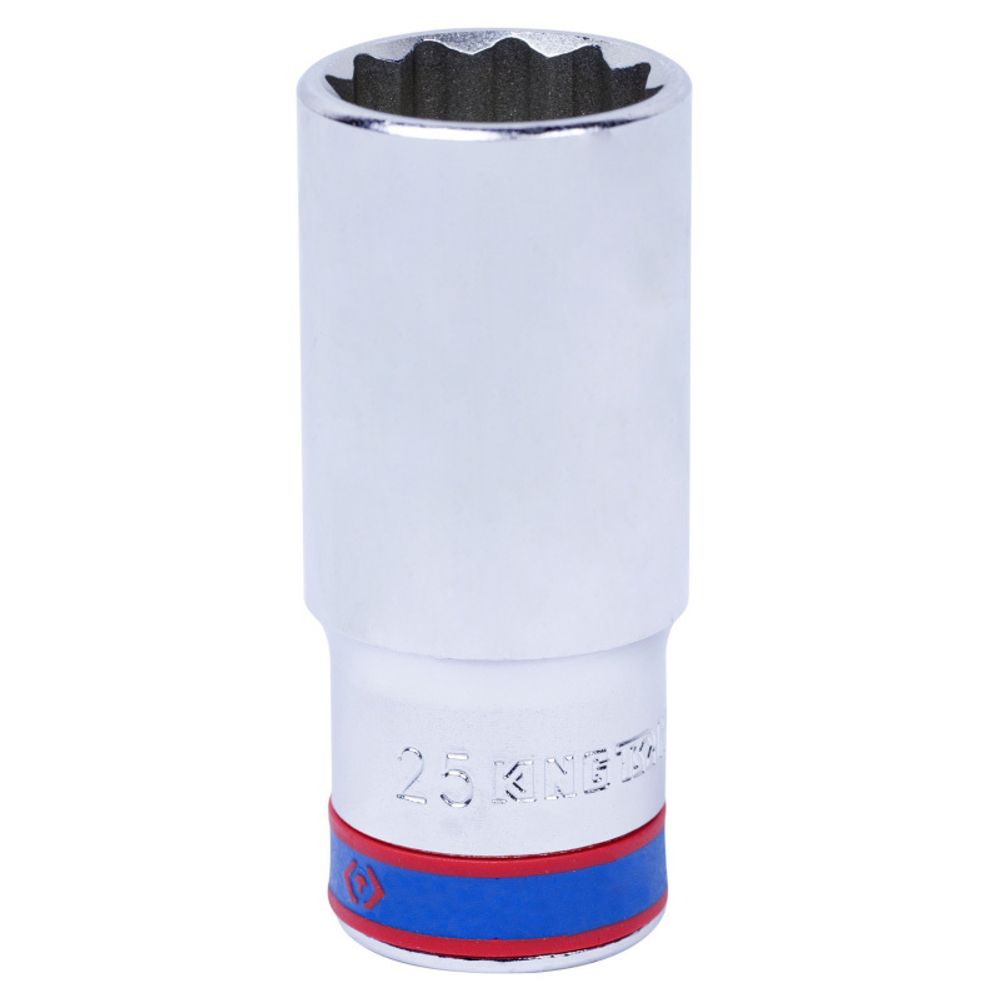 KING TONY (423025M) Головка торцевая глубокая двенадцатигранная 1/2", 25 мм