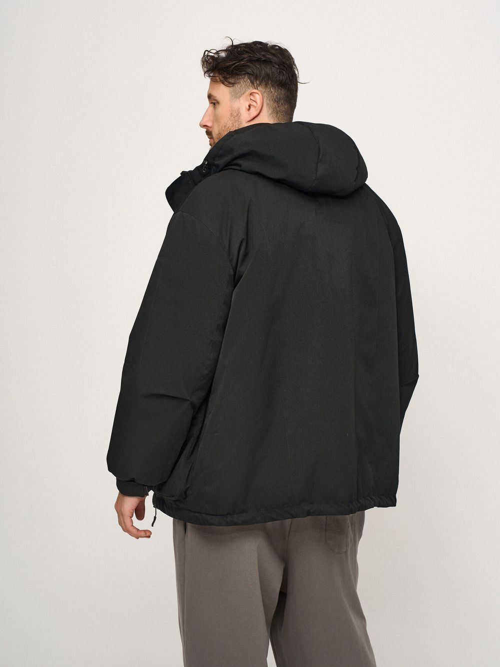 Куртка FOS с объемными карманами зимняя черная