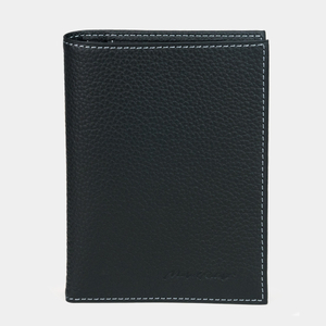 Кожаная обложка для паспорта и автодокументов, теленок черного цвета