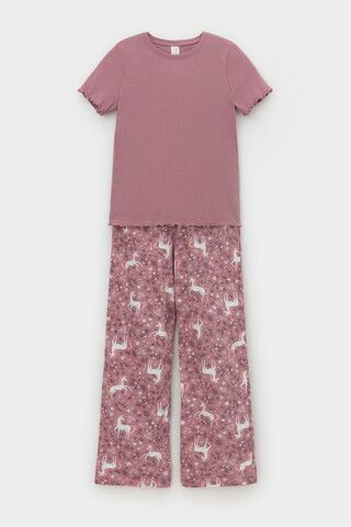 пижама  для девочки  К 1636/морозная вишня,единороги