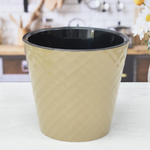 Горшок цветочный Manhattan 3,3л D190мм, молочный шоколад