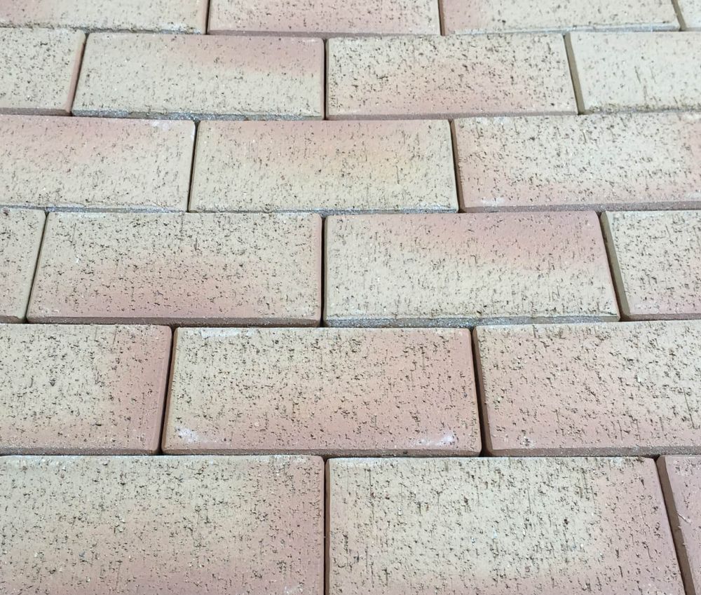 Feldhaus Klinker - P241KF-ECO, Areno mandari, желто-оранжевый с оттенком, 200x100x20,5 - Клинкерная тротуарная брусчатка