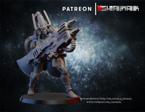 Aeldari Craftworlds Dark Reapers Мрачный Жнец №6 миниатюра для dnd, днд, pathfinder, фентези, Настольная игра, НРИ, Варгейм, РПГ