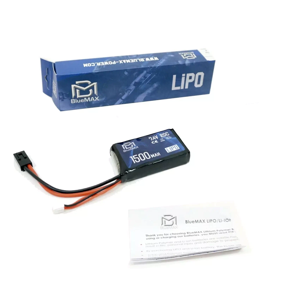 Аккумулятор BlueMAX LiPo 7.4 V 1500 mAh 20C PEQ/AN-15