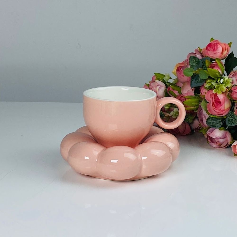 Lenardi 164-023 Чашка 220мл с блюдцем в под.цуп.(х24)Фарфор