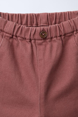 ZARA БРЮКИ BAGGY ИЗ ТВИЛА, ТЕМНО-РОЗОВЫЙ