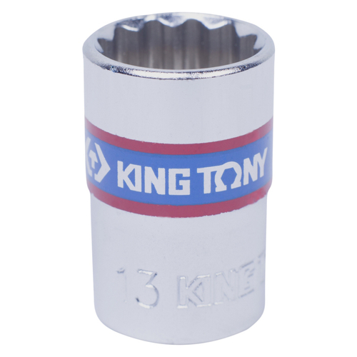 KING TONY (333013M) Головка торцевая стандартная двенадцатигранная 3/8", 13 мм