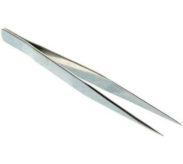 Пинцет ЗУБР д/электроники и точной мех. нерж ст, антимагнит прямой  140 мм