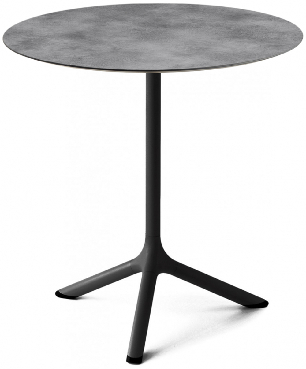 Стол ламинированный обеденный Scab Design Tripe, черный, цементный