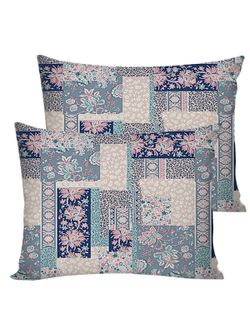 Постельное белье перкаль Сказка "Лоскутная мозаика" семейное Наволочка 50х70 см 2 шт Простынь на резинке 160x200 см Пододеяльник 145x215 см 2шт