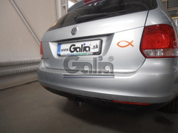 Фаркоп оцинкованный Galia V066A для Volksawgen Jetta 2005-2010, Volkswagen Golf V универсал 2007-2008, Golf VI универсал 2008-(паспорт и сертификат в комплекте)(без электрики)