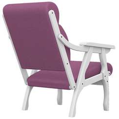 Кресло Вега 10 ткань пурпурный, каркас снег