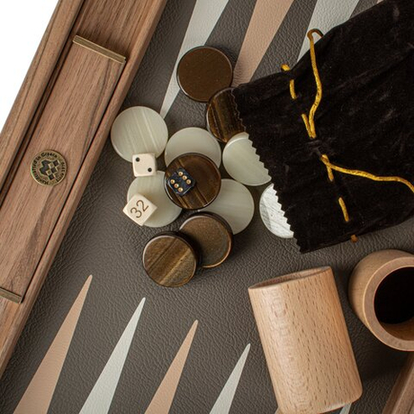 Нарды с боковыми стойками 48x30см Manopoulos Backgammon bde1cpr