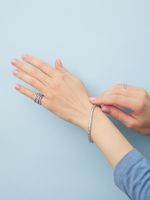 БРАСЛЕТ "TENNIS 03 LIGHT BLUE"