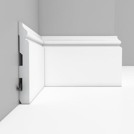 Плинтус Decomaster под покраску, 139x18 мм