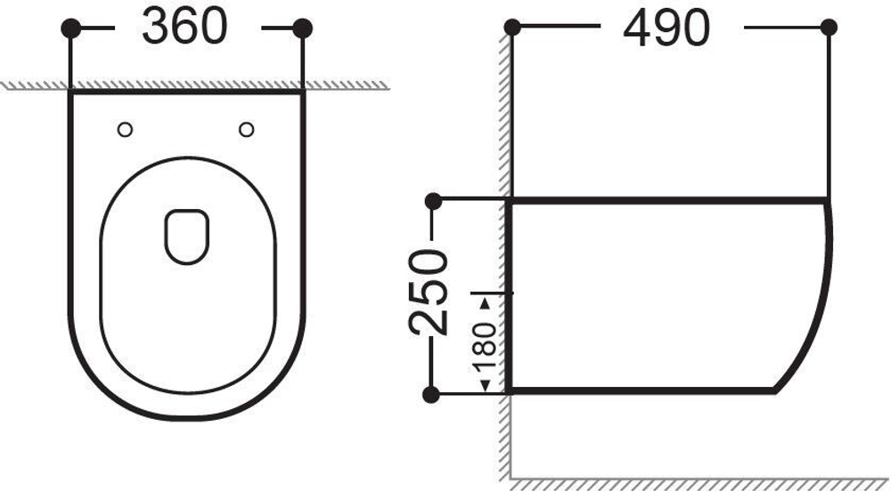 Унитаз подвесной Aquanet Smart Rimless LX-1106