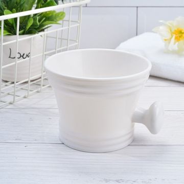 Чаша для бритья с ручкой Yaqi из АБС-пластика белая