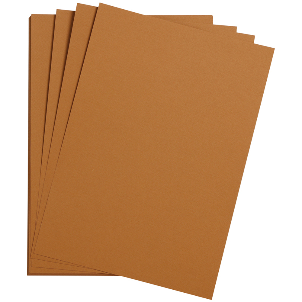 Цветная бумага 500*650мм., Clairefontaine "Etival color", 24л., 160г/м2, табак, легкое зерно, хлопок