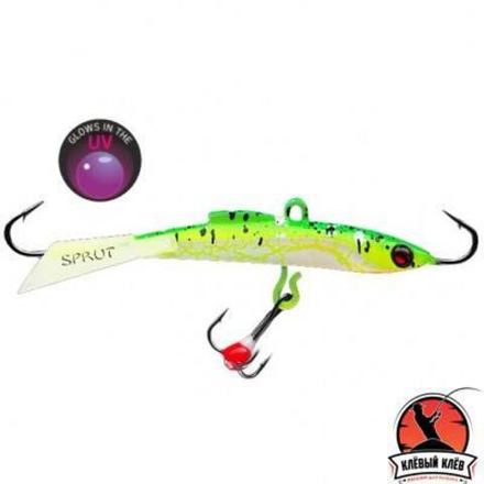 Балансир "Sprut" Usuri #7 (17g/70mm/WSPK-UV + дополнительный тройник с фосфорной каплей)
