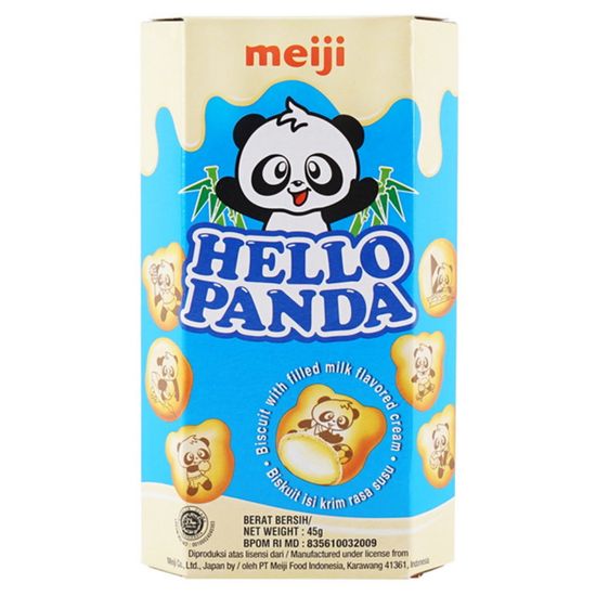 Печенье Meiji Hello Panda с ванильным кремом, 45 г (Индонезия)