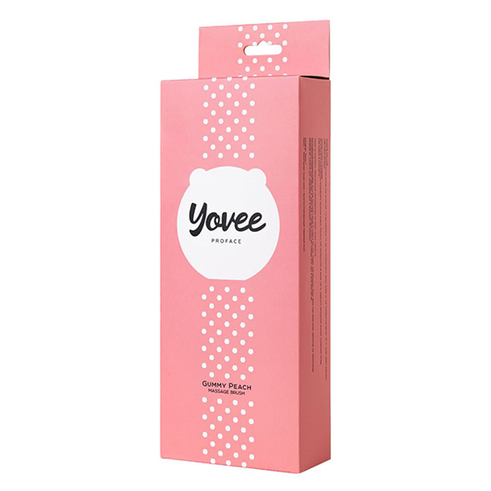 Розовый силиконовый массажер для лица ToyFa Yovee Gummy Peach 244002