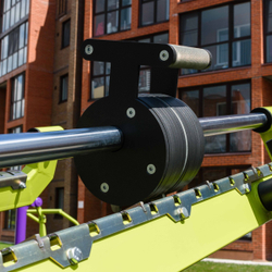 Force-2801 Уличный тренажер Жим вверх с переменной нагрузкой ZAVODSPORTA