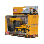 Модель ин. мет. "Экскаватор на колесах" 15см, открыв.двери, подвиж. детали в коробка (Технопарк)