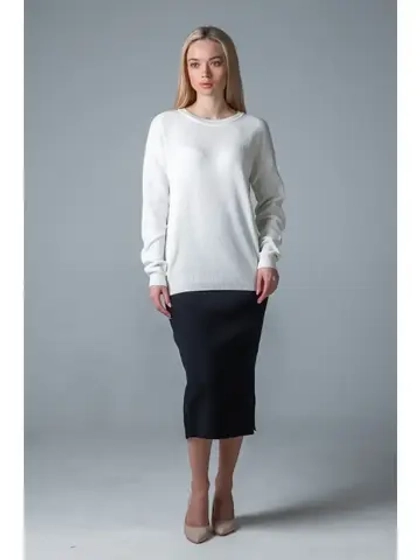 Юбка классическая вязаная