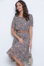 Платье Стильный шифон (латте) Diolche (Акция)