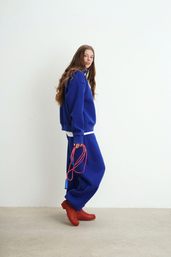 Олимпийка Zoe с начесом, синяя