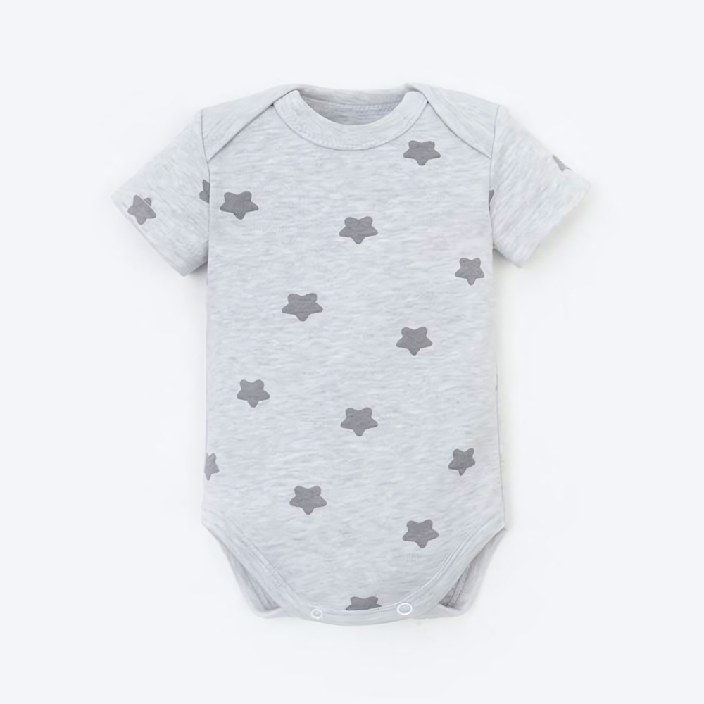 Боди "Звездочки", серый, рост 68-74 см (Крошка Я)