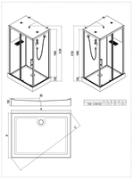 Душевая кабина Esbano ESB-1180CKR