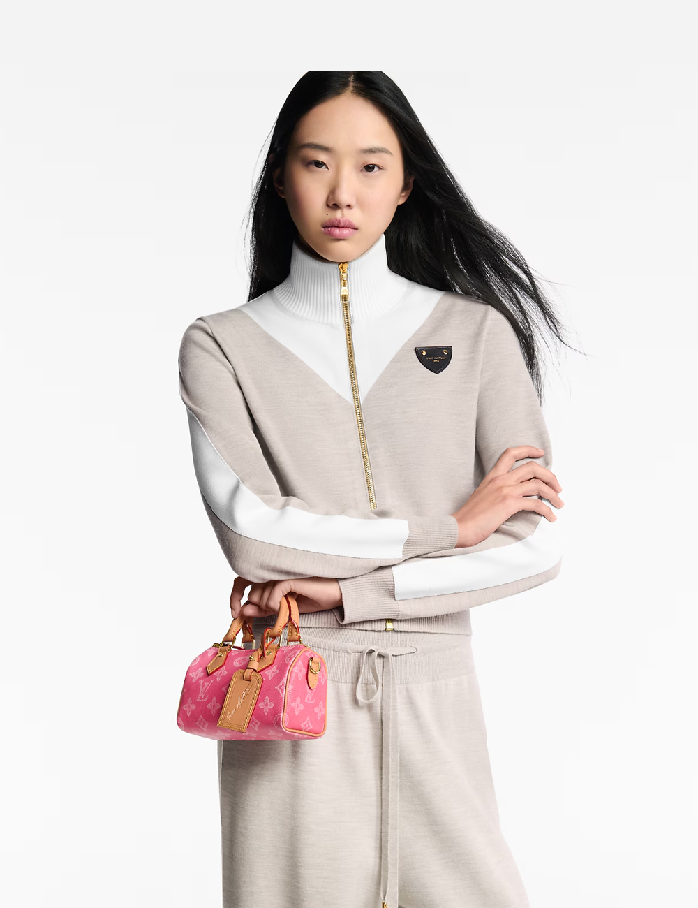 Сумка Louis Vuitton Nano Speedy "Monogram Origine Rose Ruban"