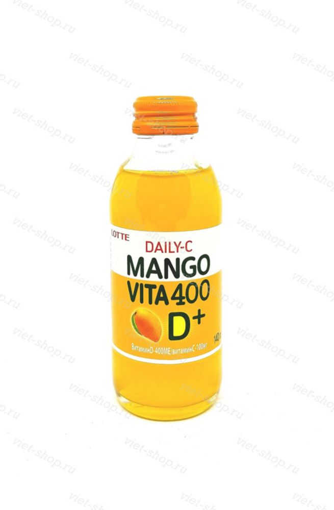 Напиток витаминизированный Daily-C mango 400 D, Lotte, Корея, 140 мл.