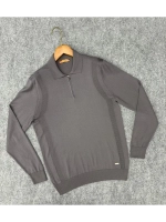 Лонгслив мужской, Поло с длинным рукавом