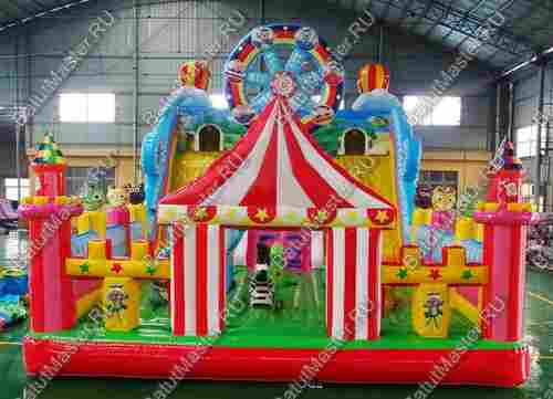 Коммерческий надувной батут "Парк развлечений", размер 13*7*6 м