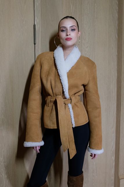 Куртка кожаная зимняя