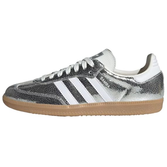 Кроссовки adidas originals SAMBA OG для скейтборда Низкие Серебряные женские