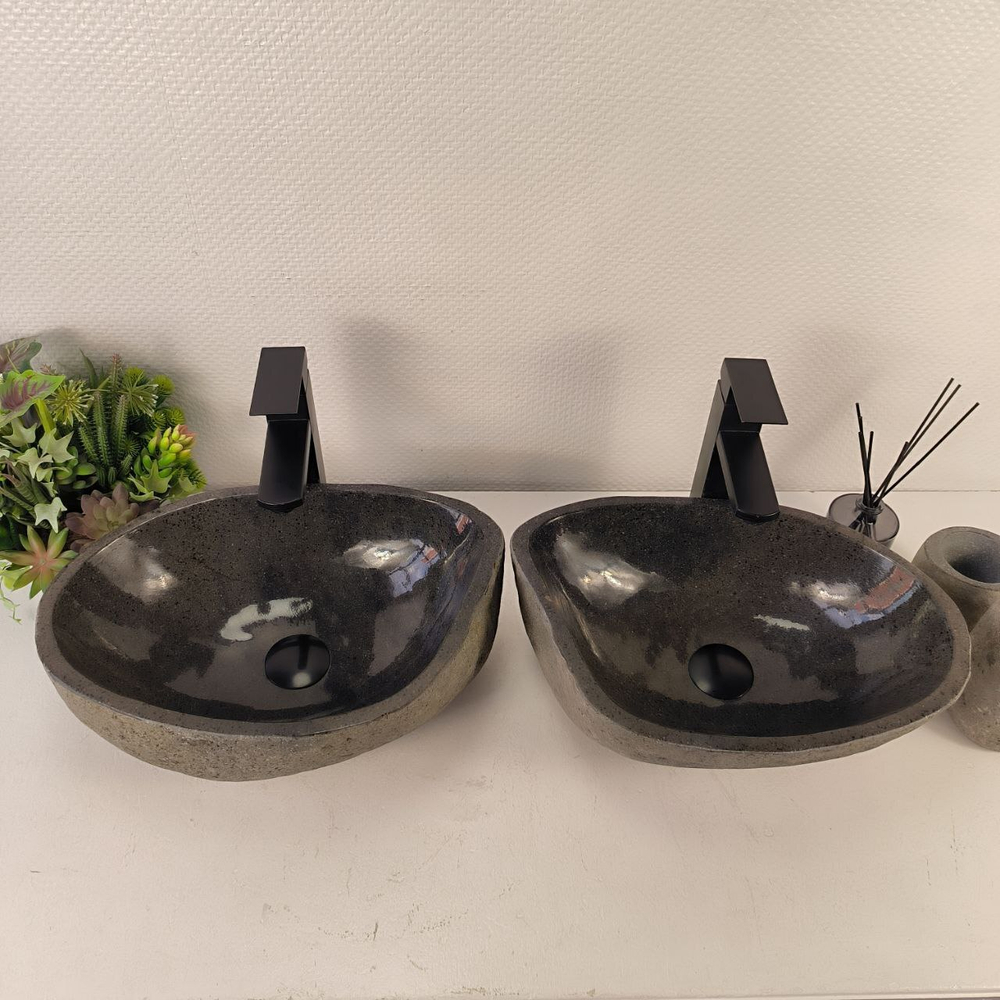 Раковина из речного камня ПАРА! RS-65486 42*30*15 0865