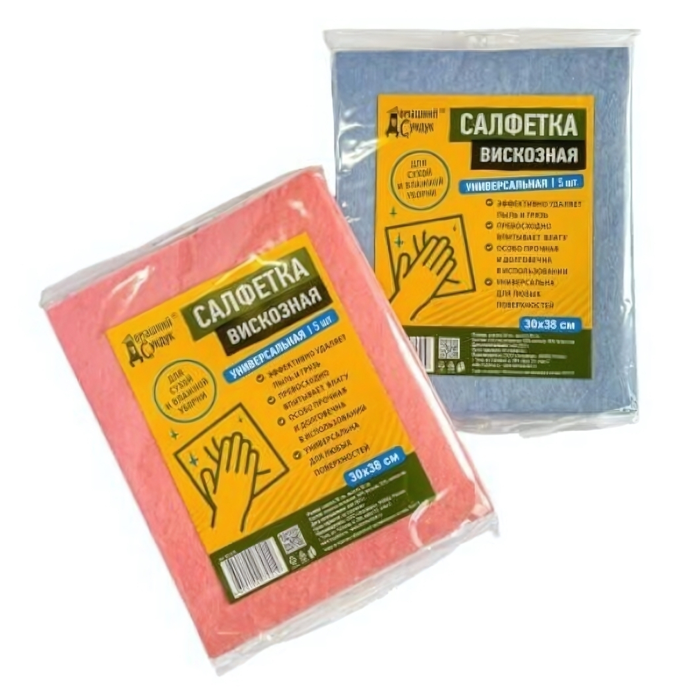 Набор салфеток универсальных вискозных 5шт "Домашний Сундук" ДС-416