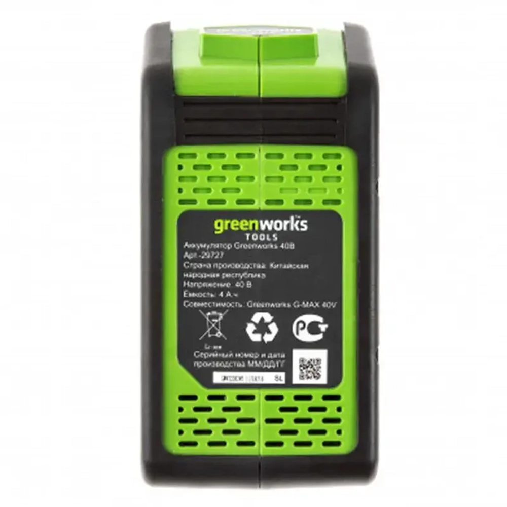 Аккумуляторная газонокосилка Greenworks G40LM41K4 (1 x 4 Ач, ЗУ) 2504707VB