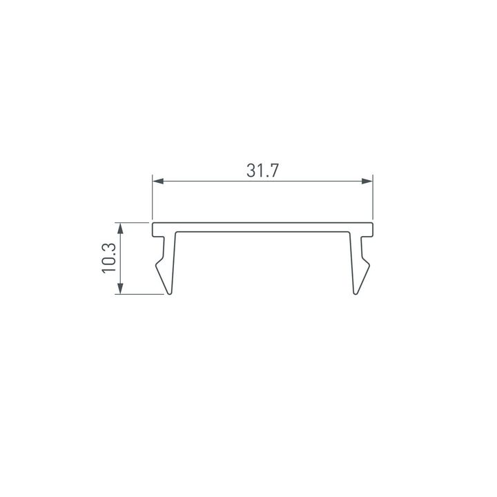 Рассеиватель Arlight Line-S-W32-2000 Opal 041582