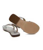 Кожаные вьетнамки ASHTON Michael Kors - серебряный(40S4ATFS1M)