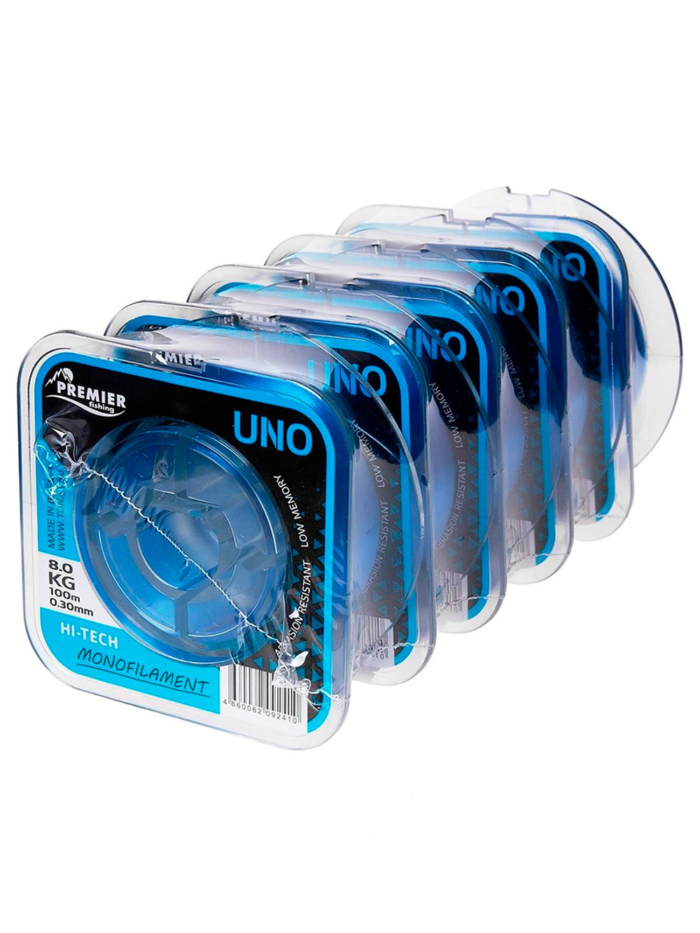 Леска для рыбалки Premier Fishing UNO Blue Nylon 0,20mm/100m (PR-U-B-020-100)