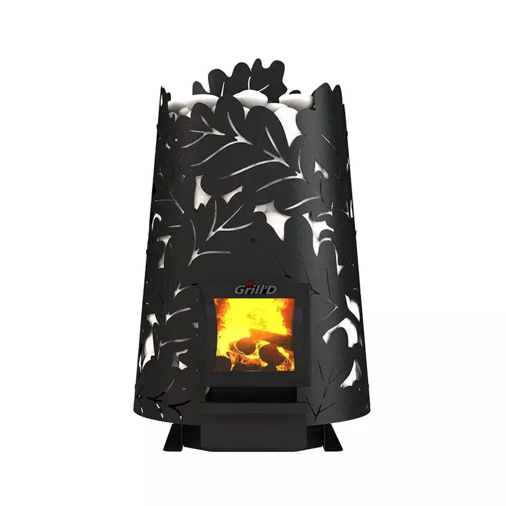 Дровяная банная печь Grill'D Dubravo 180 Short (дверца со стеклом)